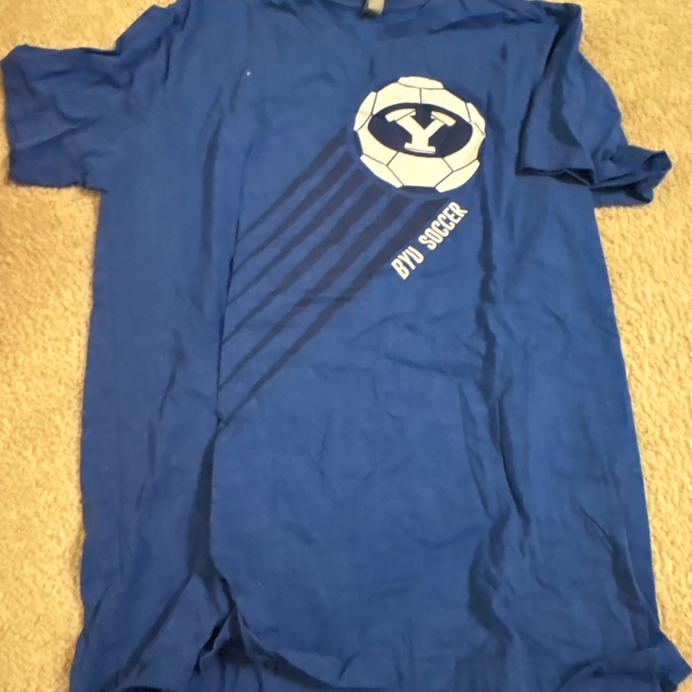 Next Level Apparel Blue Graphic Men's Shirt